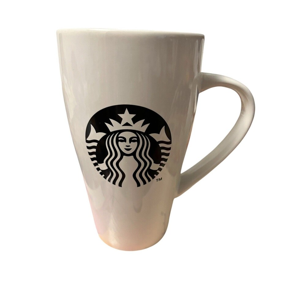 Starbucks 16 Ounce White Ceramic Mug